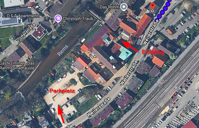 Lageplan Parkplatz Das Röhm